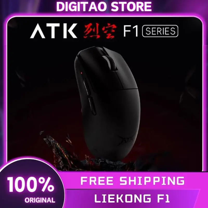 

Atk Liekong F1 Mouse F1 Ultimate Wireless Bluetooth Mouse 2 Mode Paw3950/Ultra 8K Lightweight Mouse Fps Office Gaming Mouse Gift