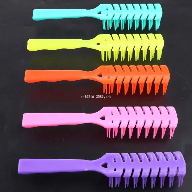 فرشاة تصفيف الشعر ذات فتحات تهوية منحنية، أدوات تصفيف الشعر، فرش تدليك لفك تشابك الشعر بسرعة