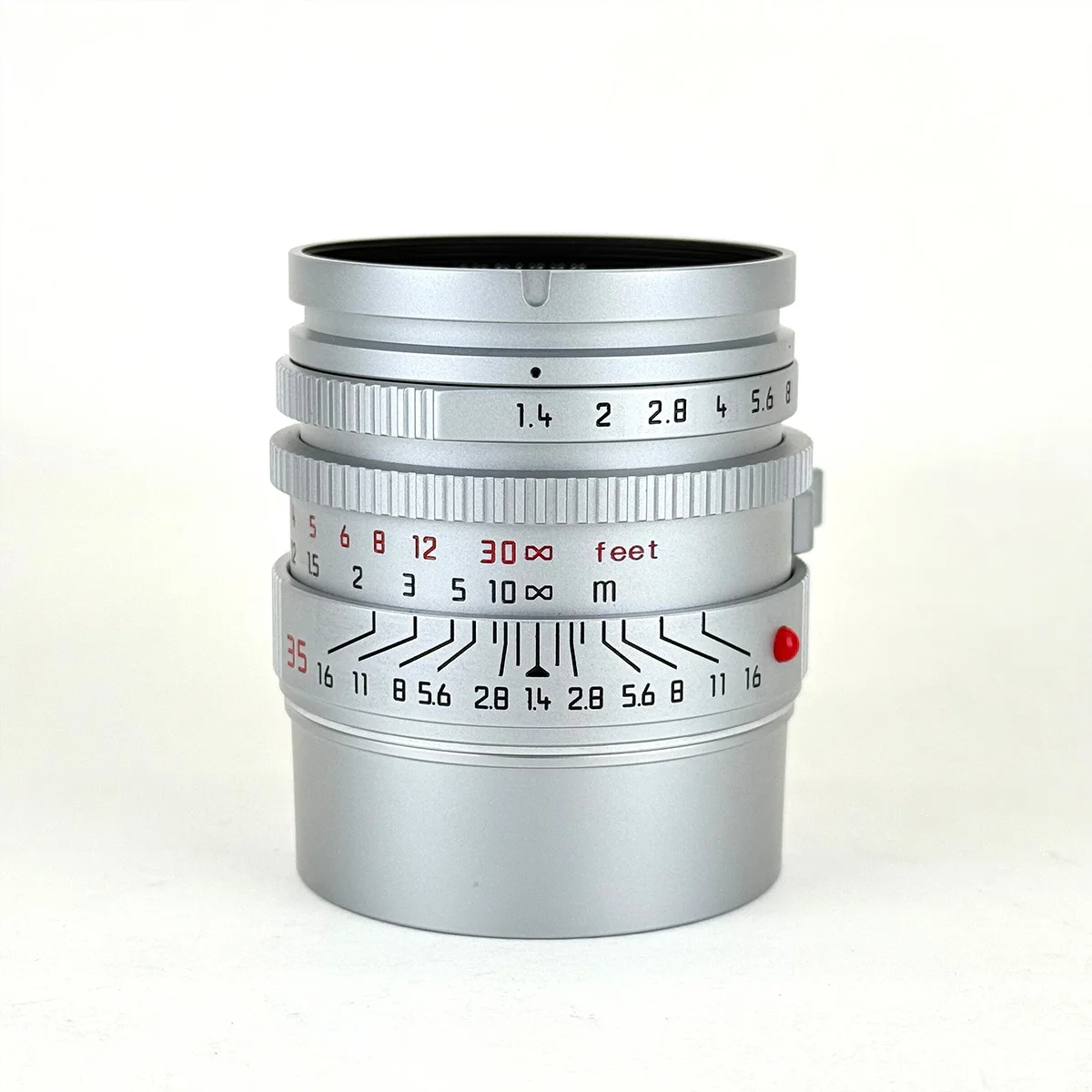 Light Lens Lab 35mm f1.4 ASPH 11873 Lens Summilux M Titanium Black Paint Chrome Aspherical for Leica M M6 M7 M9 M10P M11 M240