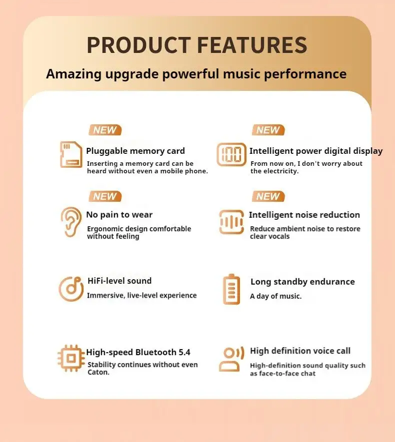 #Long Endurance Neck-hanging Bluetooth 5.4 Earphones Magnetic HiFi Sound Earbuds Wireless Headphones Sports Waterproof Headsets