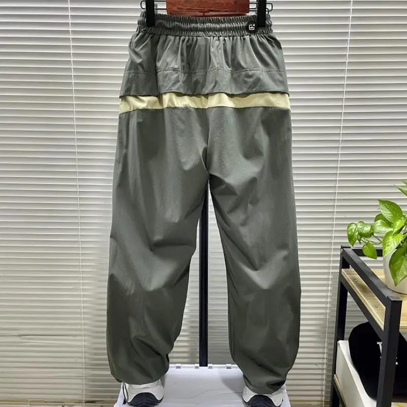 

Low Price Male Trousers Color Blocking Motorcycle Luxury Cotton High Quality Baggy Street Emo Y2k Vintage Long Men's Cargo Pants