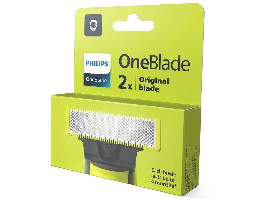 شفرة OneBlade-Philips لتزيين الذكور ، وحدتين