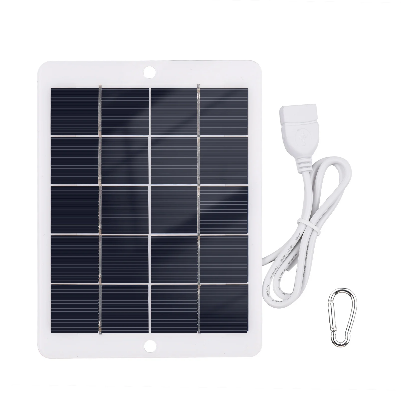 3W 5V Portable Solar Charger Waterproof Solar Panel Charger USB for Charging Mobile Phones Mini Fans LED Light Monitor Camera