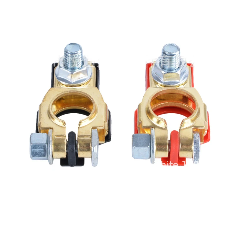2 個の自動車バッテリーターミナルクランプコネクタ高品質蓄電池部品バッテリートップポストケーブルターミナルクランプセット