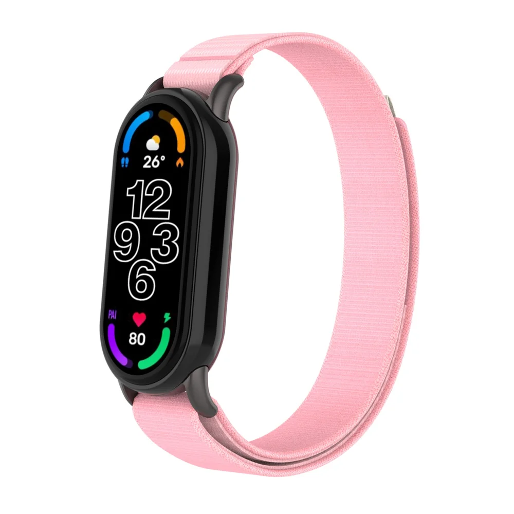 Correa de nailon para reloj inteligente, pulsera de repuesto de Metal para Xiaomi MI Band 8, hombre y mujer