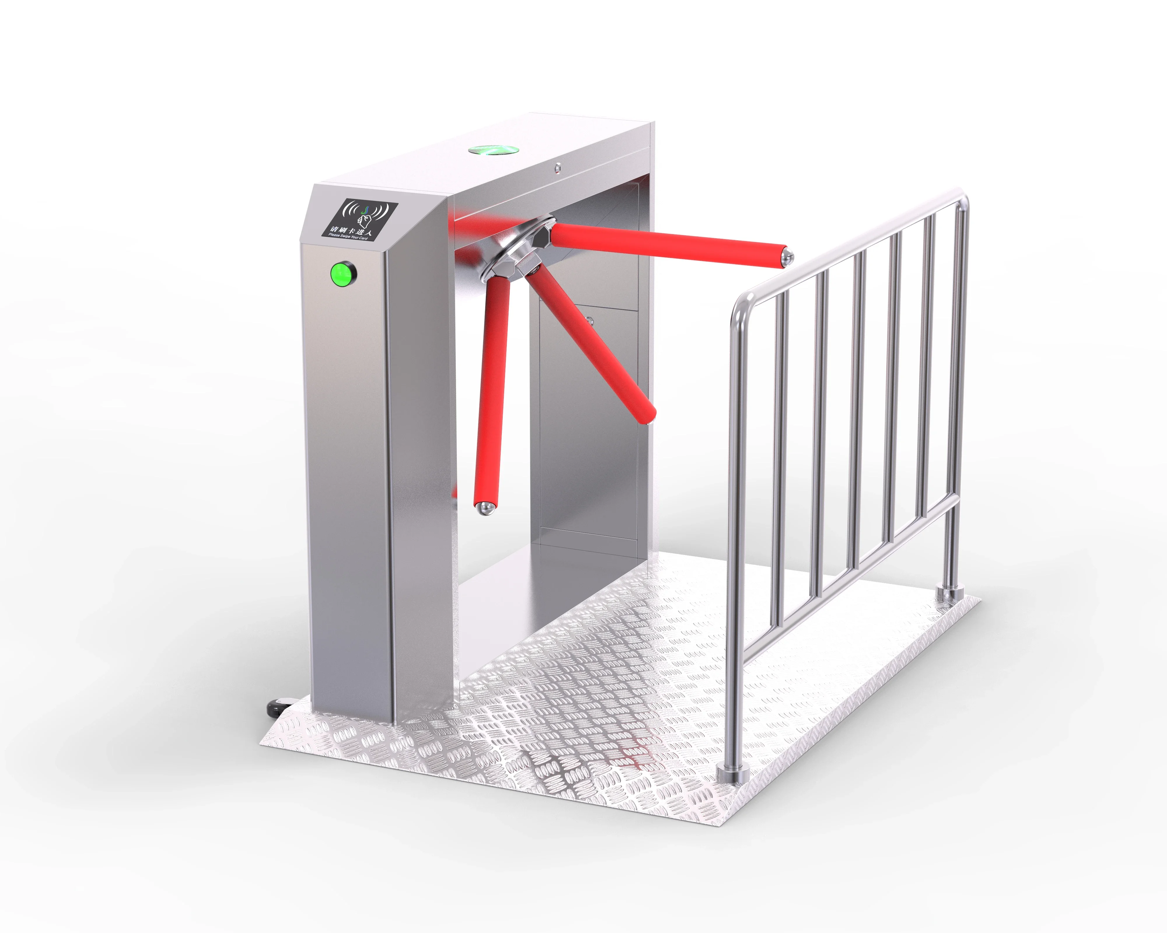 Manufacture supply factory price access control tripod turnstiles with Face recognition RFID card