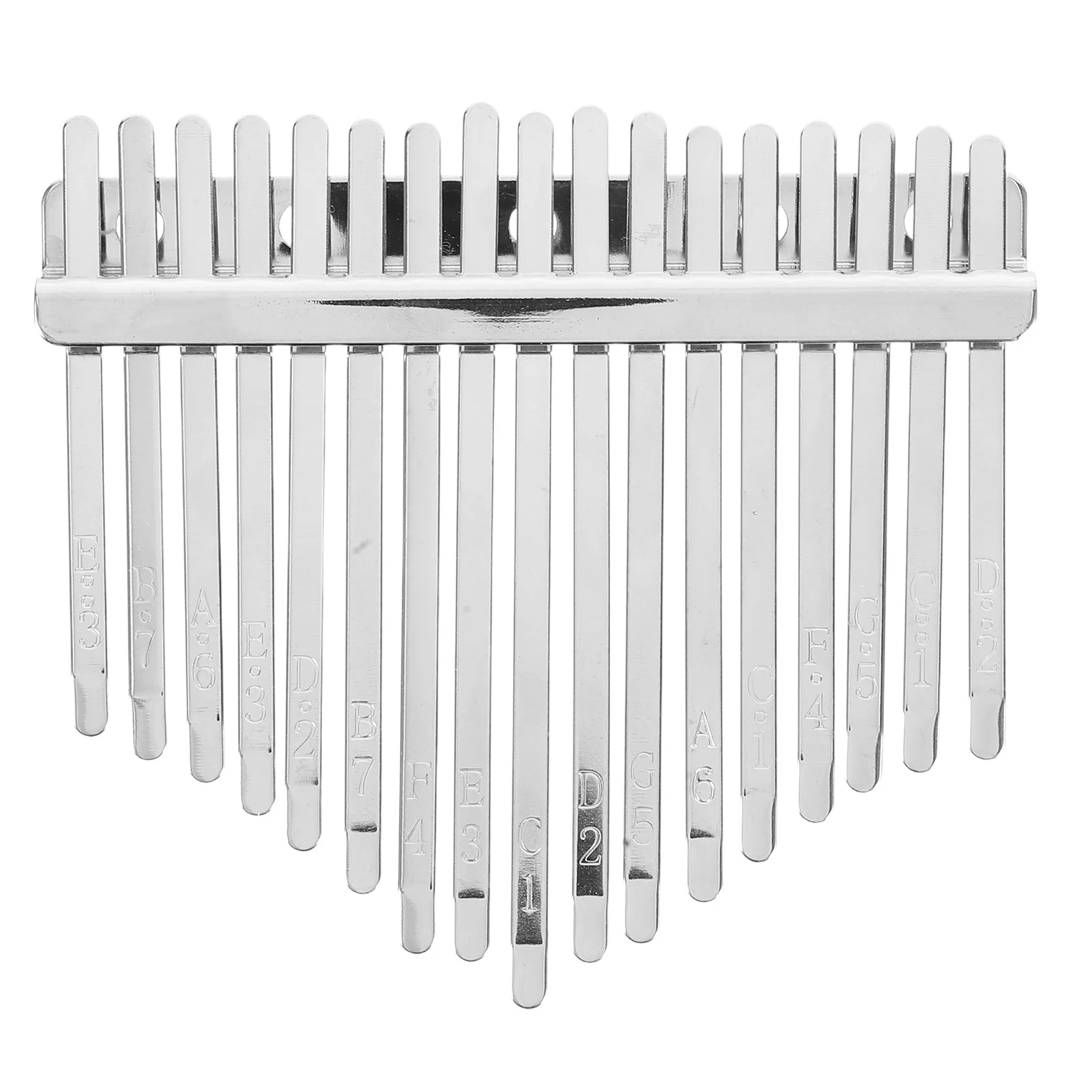 

1 set Kalimba Keys Manganese Steel Replacement For Thumb Piano Stamped Scale Design Finger Piano Repair Kit Mini Kalimba Parts