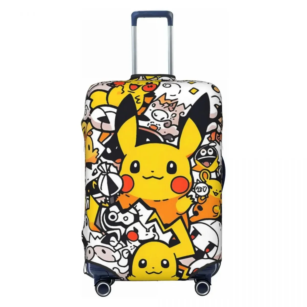 

Премиальный чехол для багажа с принтом P-Pikachizer, высокоэластичный, для чемоданов 18-32 дюйма, пыленепроницаемый, устойчивый к царапинам, моющийся дорожный чехол