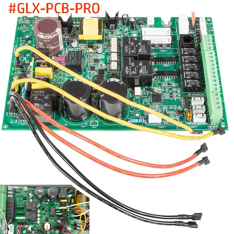 GLX-PCB-PRO Main PCB for All Hayward Goldline ProLogic & ChIorination, Aqua Plus Control System, Circuit Board, Salt Cell Board