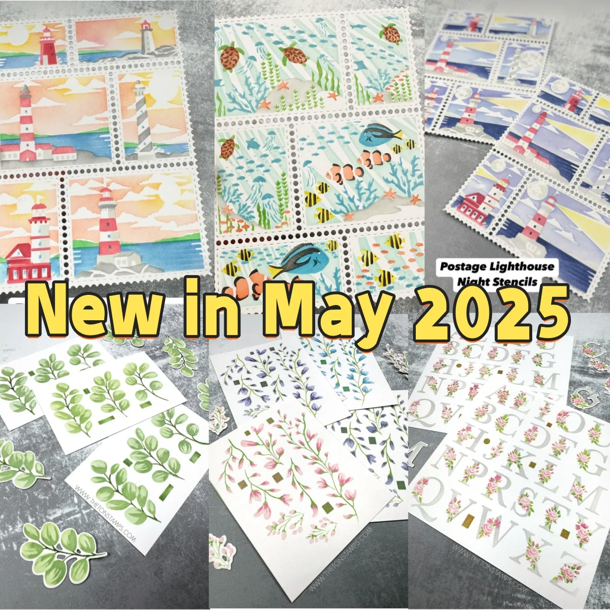 

Sea Lighthouse Floral EUcalyptus Layering Stencils Metal Cutting Dies for Scrapbooking DIY Decor Gift Cards Crafts 2025 Summer