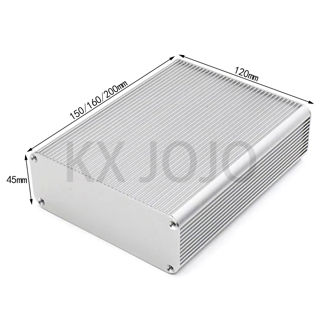 Aluminum Enclosure 120*45*150/160/200mm Integrated Waterproof Type Case Electronic Box DIY Power Housing Instrument Silver/Black