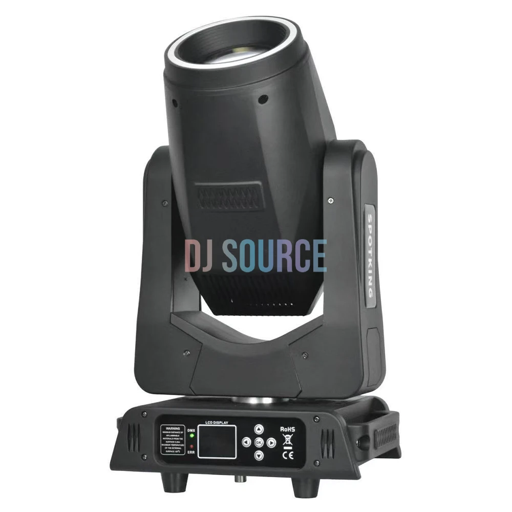 2Pcs/Lot 300W LED Moving Head Light With Ring Beam Spot Zoom 5 Prism Frost Focus Stage Light DMX512 DJ Bar Stage Lighting Effect