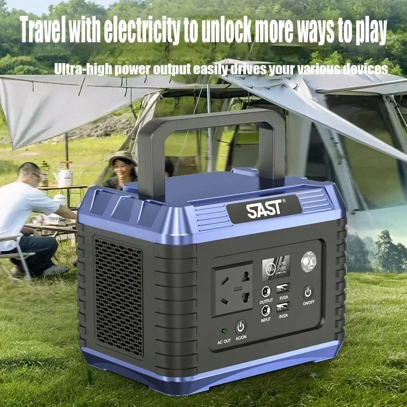 300W 220V Portable Power Station 118.4Wh Generator Outdoor Camping Power Bank RV Tent Travel Multi-function USB Power Supply