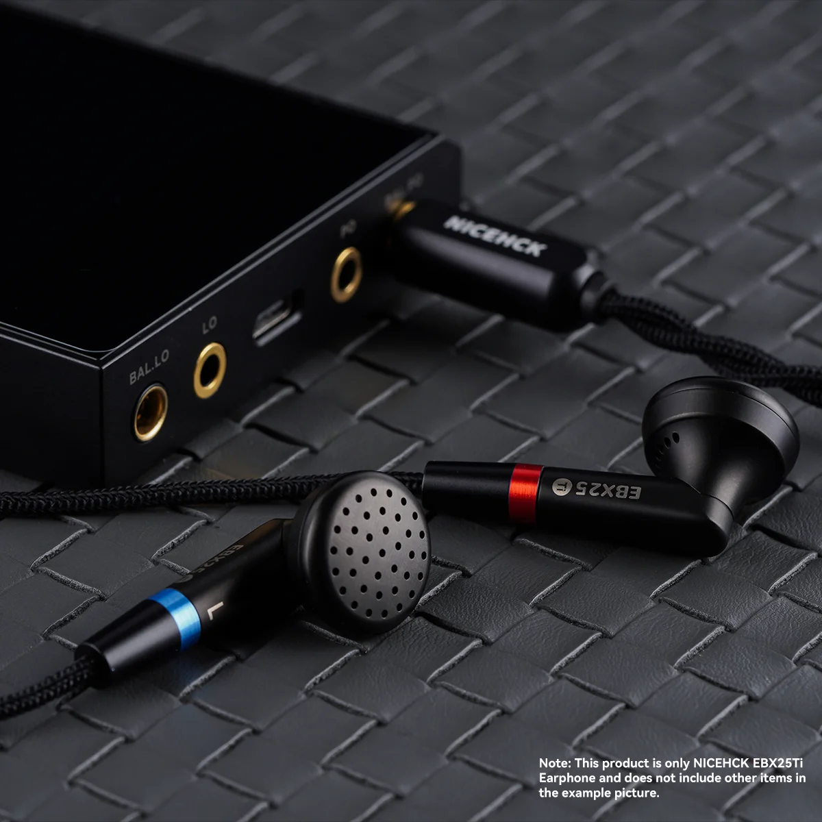 NICEHCK EBX25Ti auricular con cable cúpula de 14,2mm diafragma chapado en berilio carcasa de aleación de titanio HiFi IEM intercambiable MMCX auricular intrauditivo