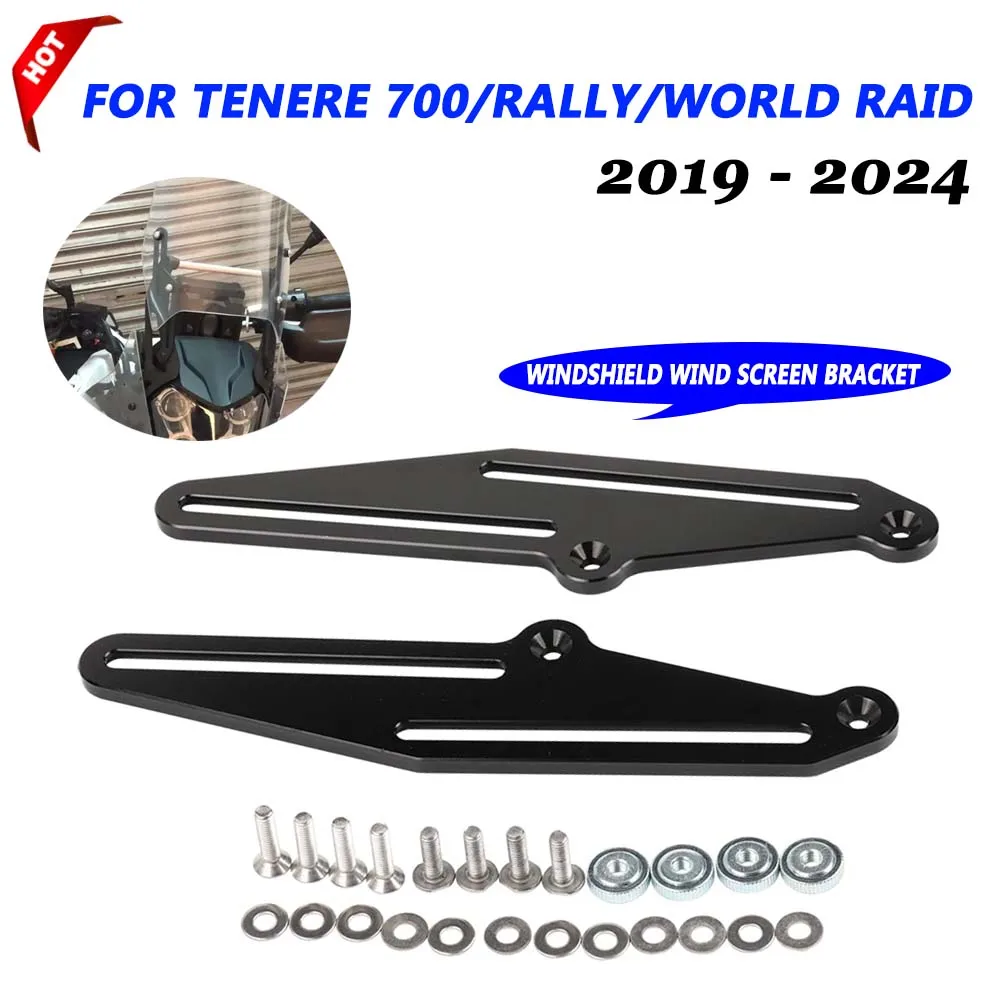 Soporte de parabrisas para Yamaha Tenere 700 XTZ 700 XT700Z 2019 - 2024 Tenere700 accesorios de motocicleta de Rally ajustador de parabrisas
