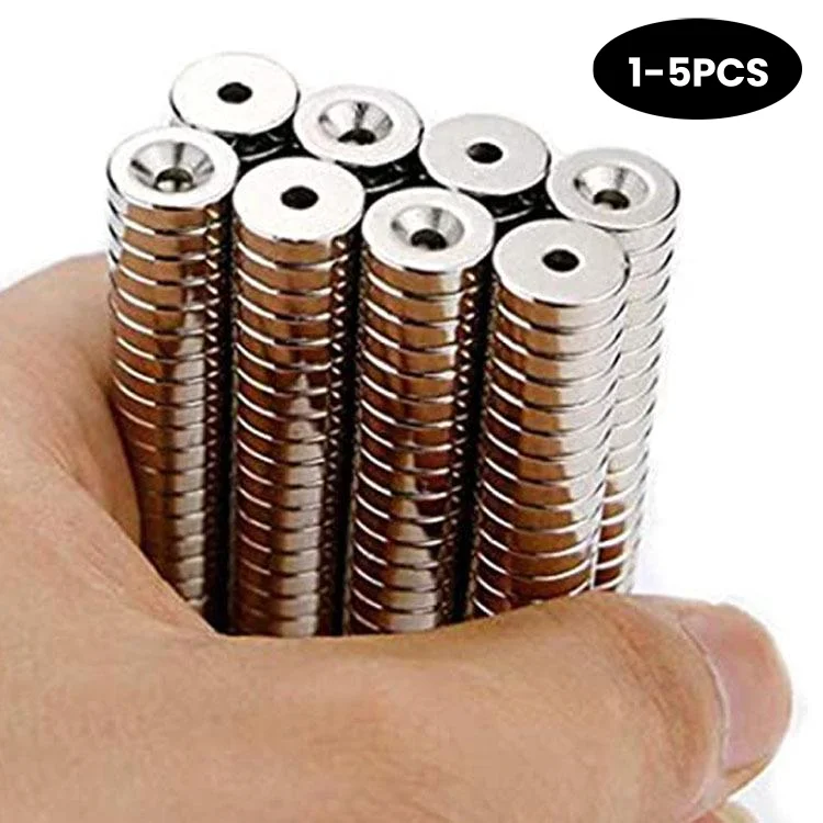 5pcs N35 Small Round Countersunk Neodymium Magnet Rare Earth Permanent Strong Powerful NdFeB Magnets for Craft DIY