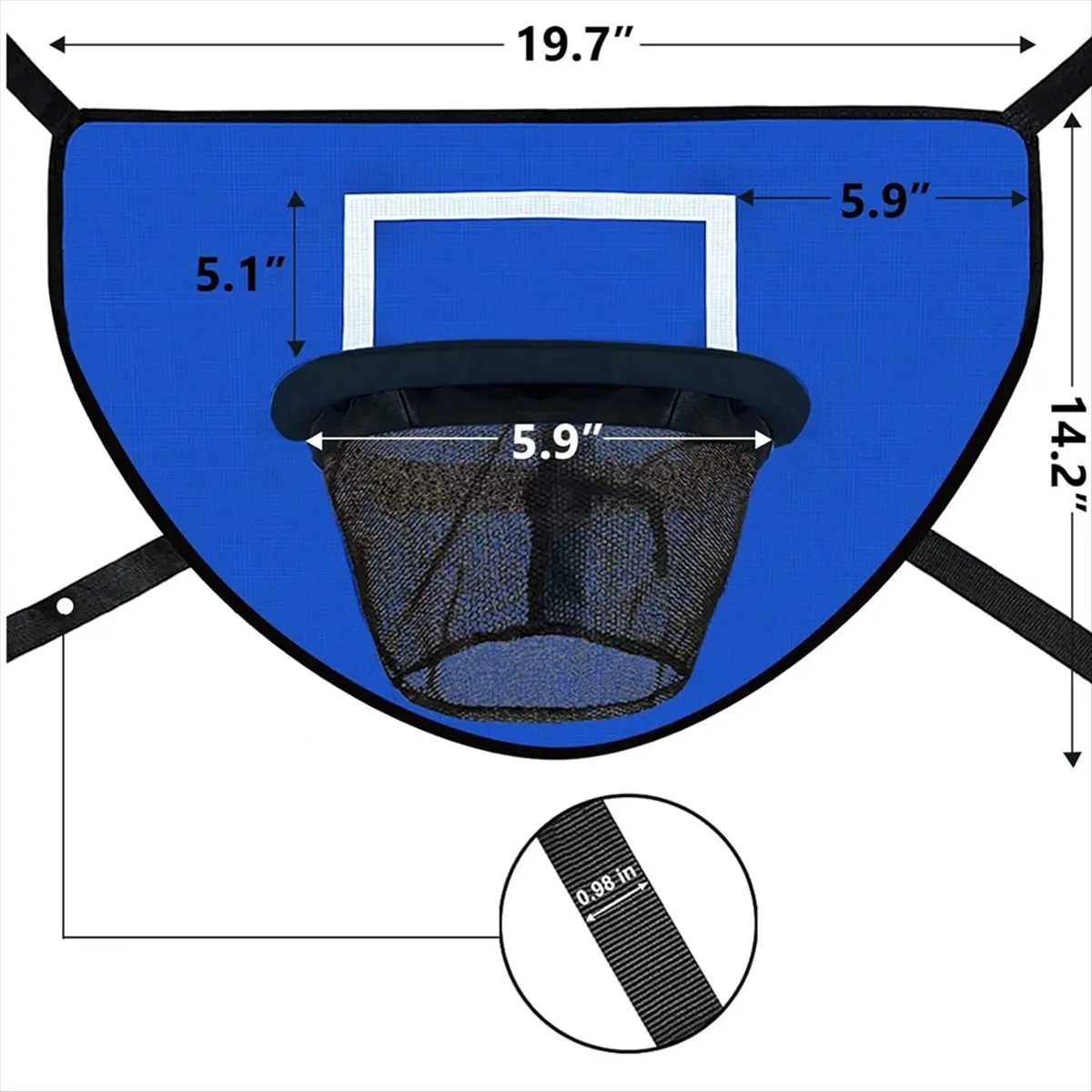 Top Rated-Trampoline Basketball Hoop Kit with Pump and Mini Ball,Trampoline Basketball Attachment for Kids Adults Indoor Outdoor