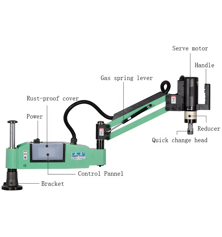 Thread Electric Tapping Machine M6-M36 with Universal Head Self-Tapping Screw Machine