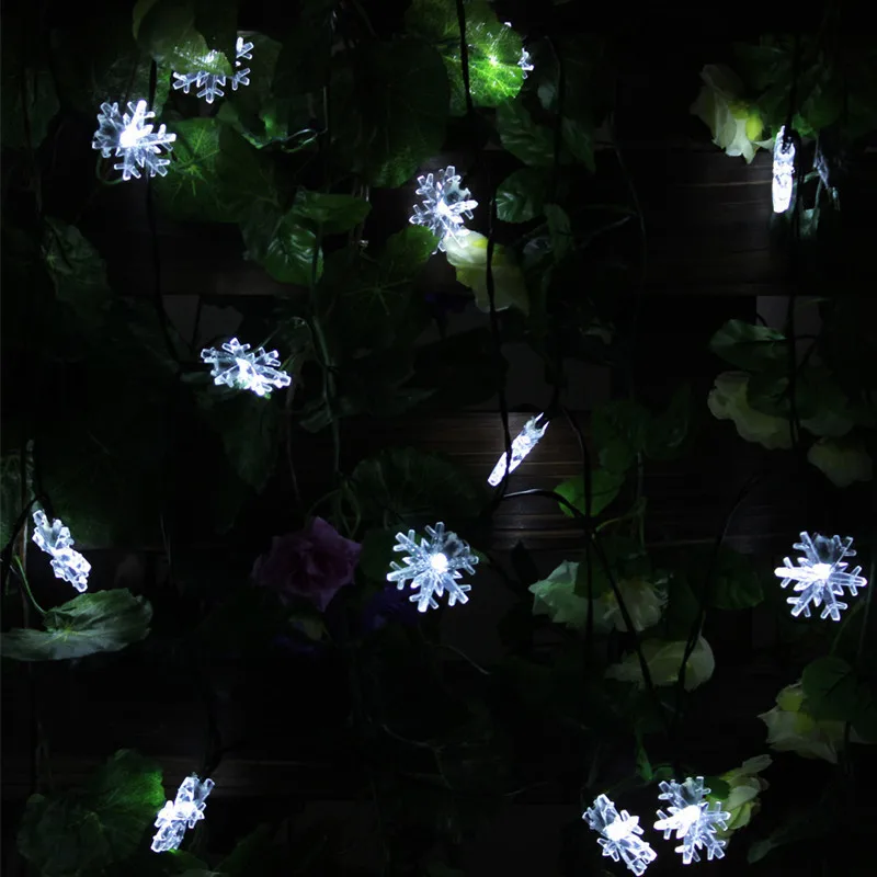 Ssolar snow light string color LED wedding decoration lantern 20LED holiday light Christmas string