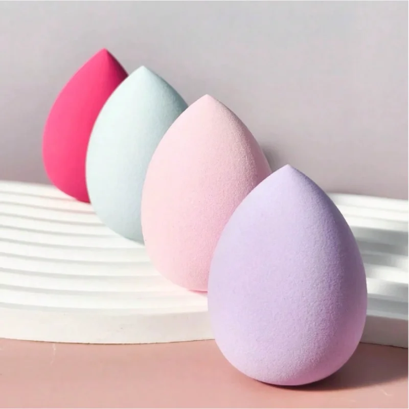 Teardrop Makeup Sponge Multi Pastel Candy Colors Non-Latex Hydrophilic PU Sponge Expand When Wet for Foundation Concealer Loose