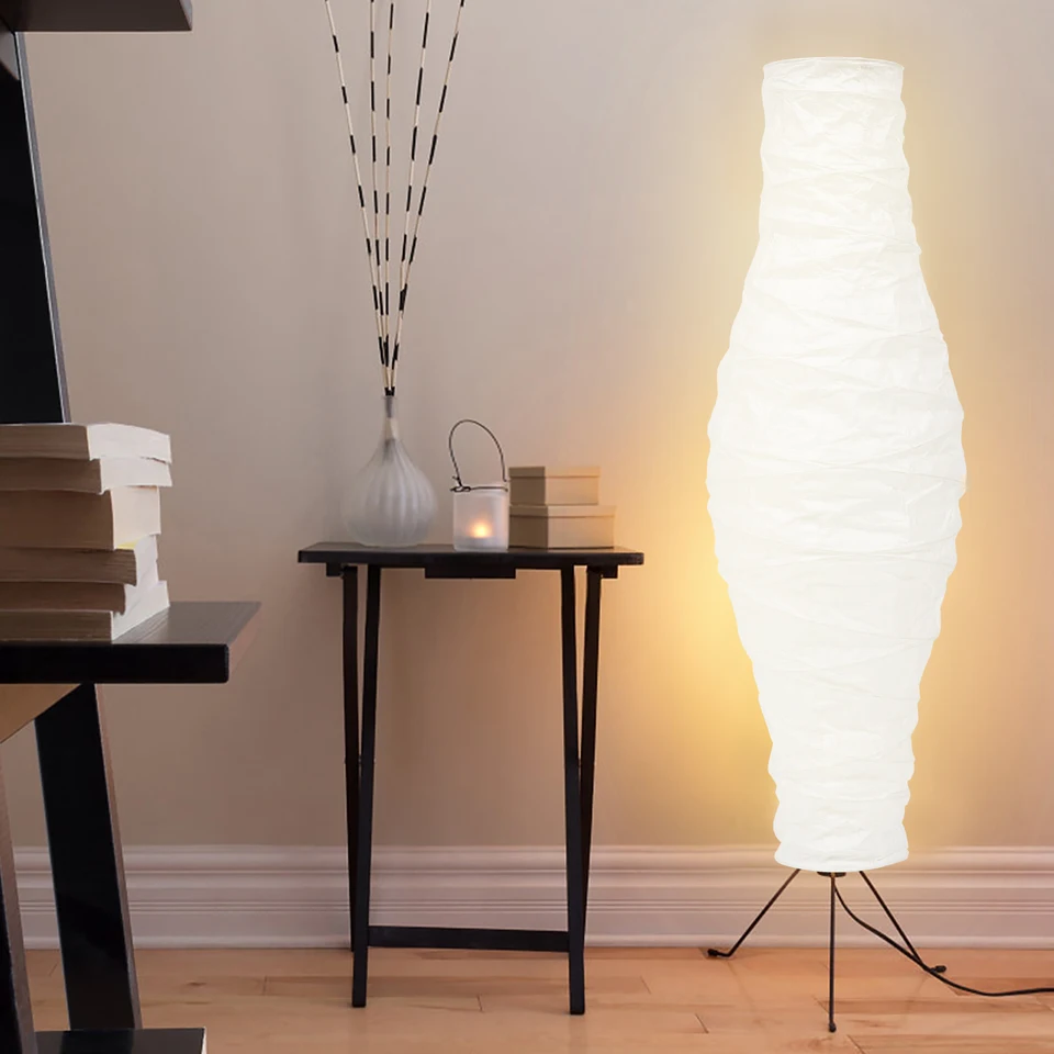 Pantalla de lámpara de pie de papel, pantalla de luz, cubierta de lámpara, linternas de estilo arroz, pantalla de repuesto blanca
