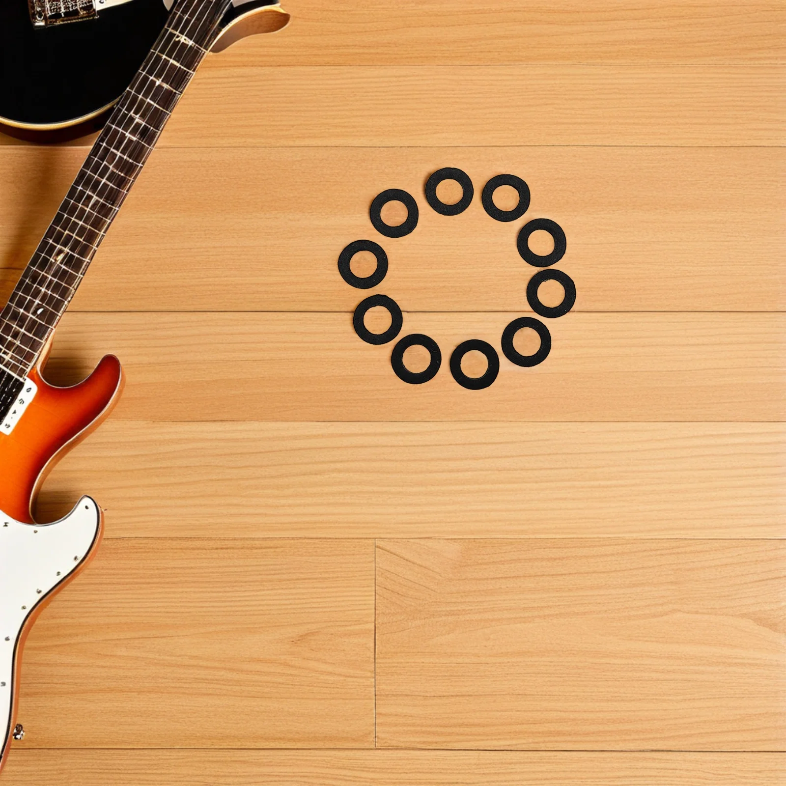 

30Pcs Felt Washers for Trumpets Valve Cushion Pads Instrument Repair Replacement Parts for Brass Instruments Trumpet Valve Caps