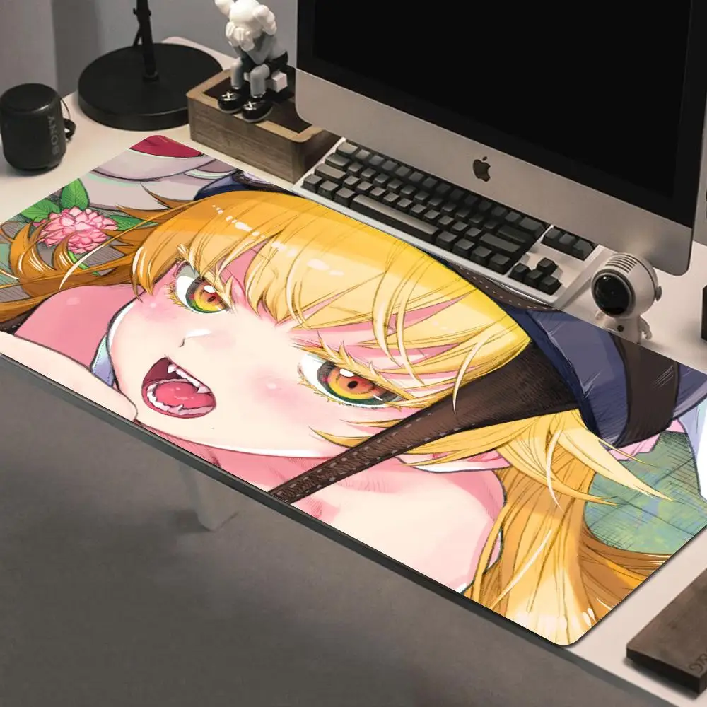 AAA Dnime Shinobu Oshino Monogatari Series Mousepad Large Gaming Mouse Pad LockEdge Thickened Computer Keyboard Table Desk Mat