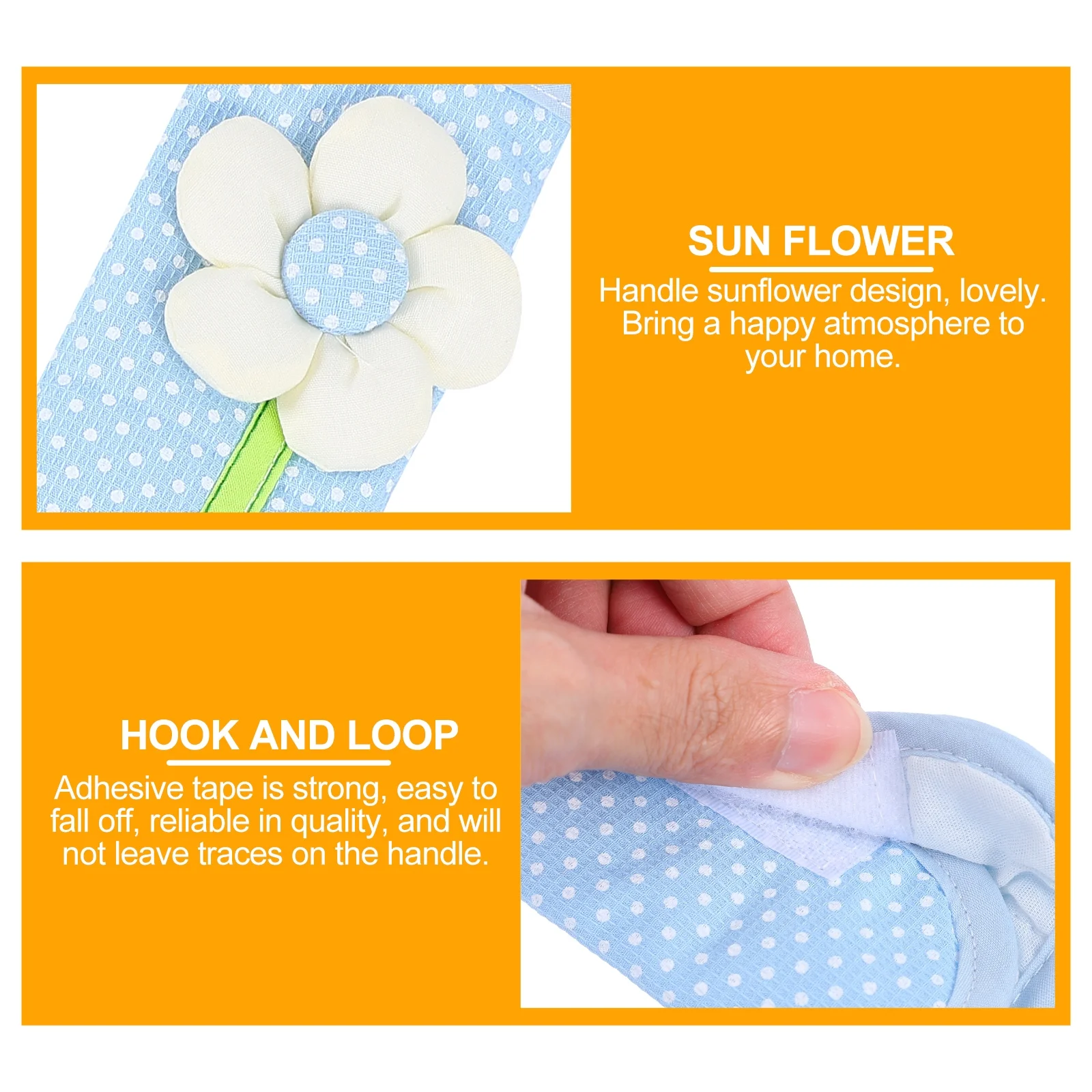 

2Pcs Fridge Handle Gloves Creative Wear-Resistant Non-Slip Protection for Oven Microwave Dishwasher Use Home Kitchen Decor