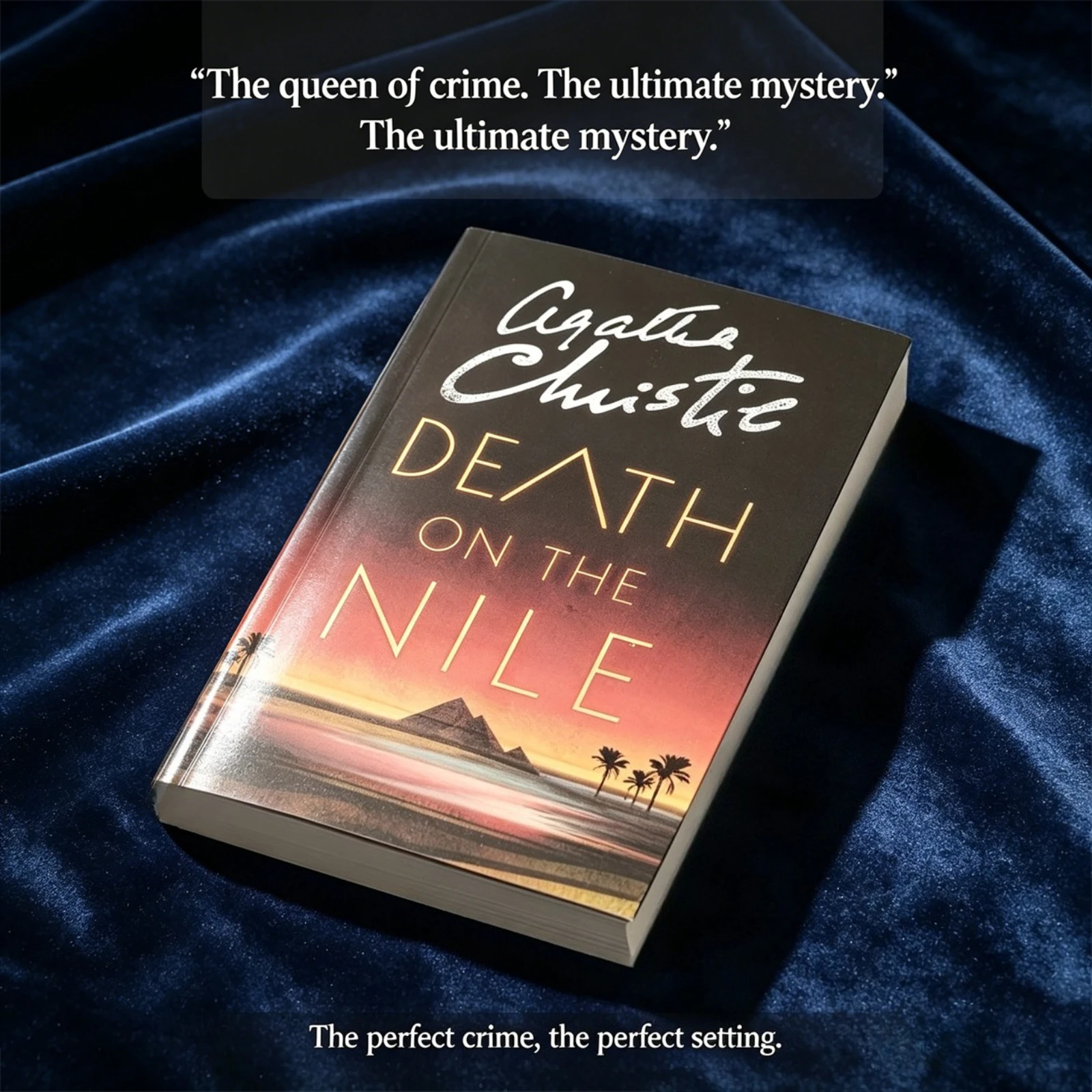 Muerte en el Nilo de Agatha Christie, novela clásica de ficción de detectives y misterio.