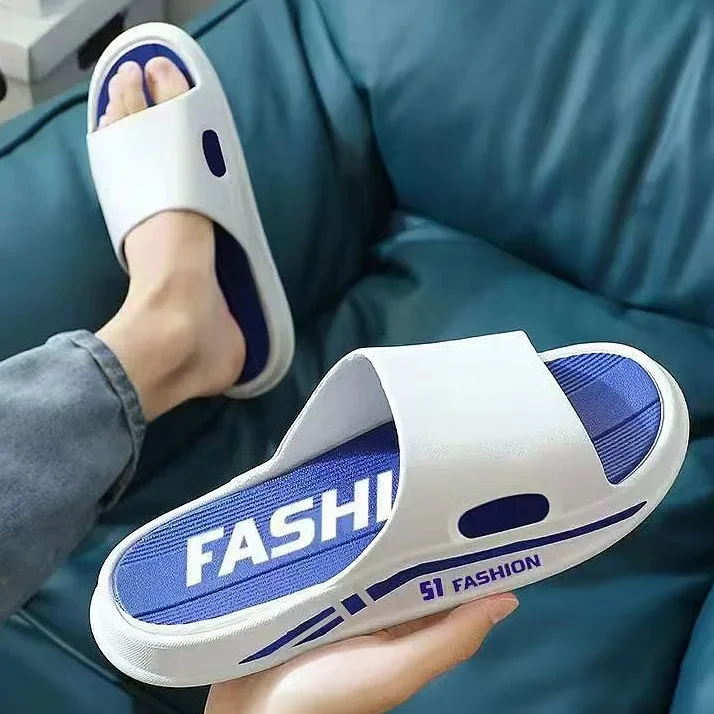 الصيف سميكة داخلي المنزل الحمام المضادة للانزلاق مزيل العرق النعال النسائية مباراة عادية الأزواج الصنادل المسطحة المواد البلاستيكية #2