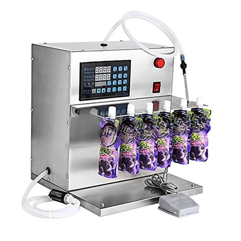 Automatic Vertical Liquid Filling Machine Digital Control Spout Pouch Filler for Soy Milk Rice Noodle Soup Beverage