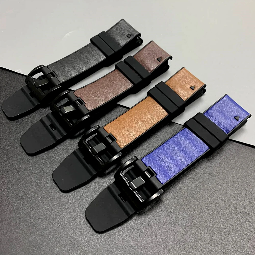 22 26mm Leder Silikon Armband Für Garmin Fenix 8 Pro 7 7X Pro Tactix 7 Epix Gen2 Enduro 3 armband Quick Release Armband