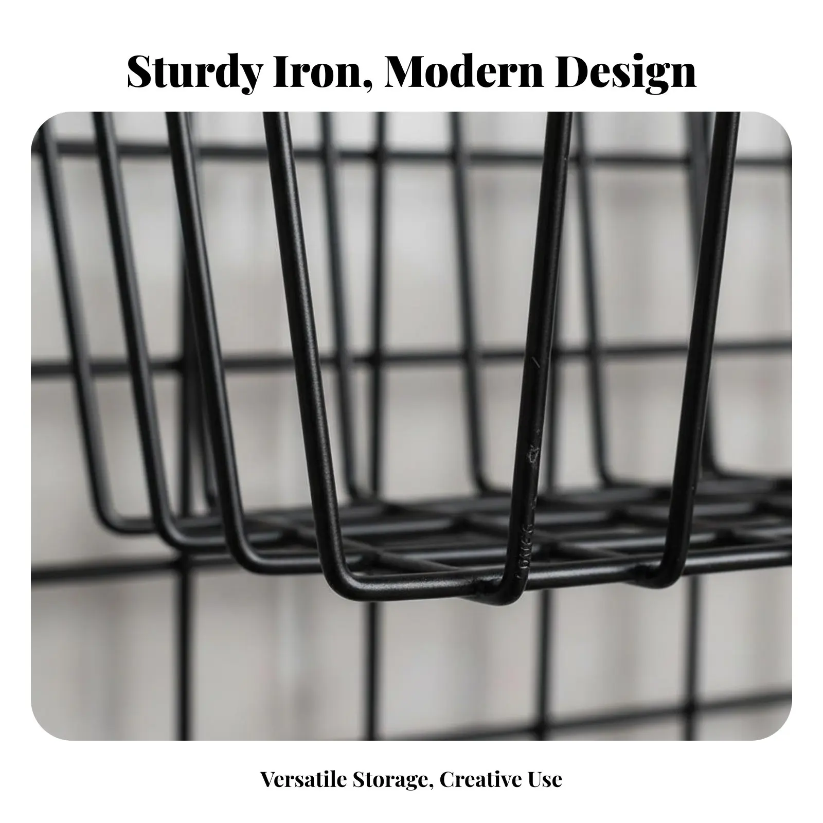 Mesh Wall Hanging Basket Multi-Functional Metal Mesh Panel Shelf Hanging Wire Basket Space Saving Versatile for Bedroom, Kitchen