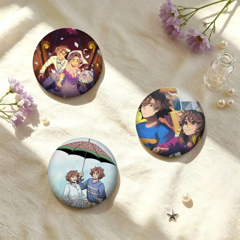 U-Until T-Then Indie Game 25 32 44 58 75mm Badges Personalized Round Brooches Pins Accessory Gift