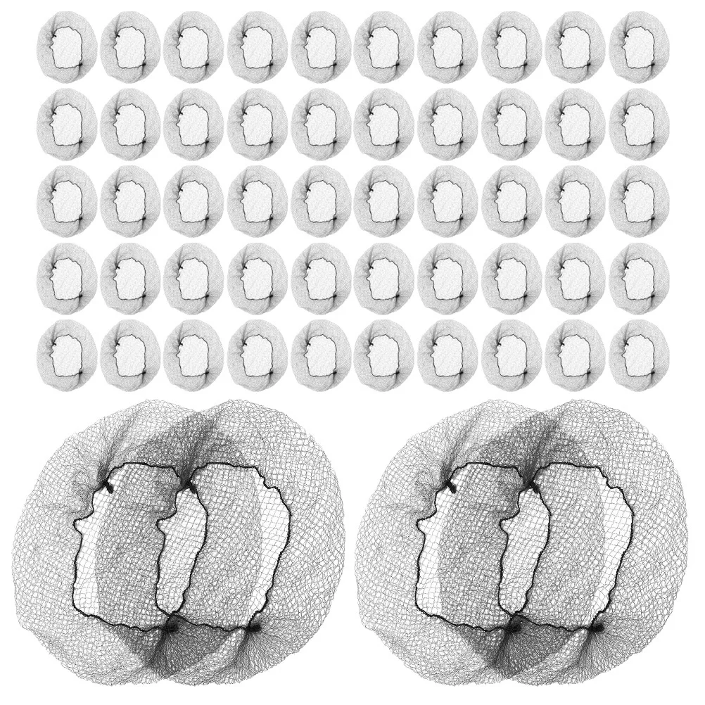 

300 шт. дышащие нейлоновые сетки для волос, невидимые эластичные сетки для балета и общественного питания, черные сетки для волос, эластичные женские сетки для волос