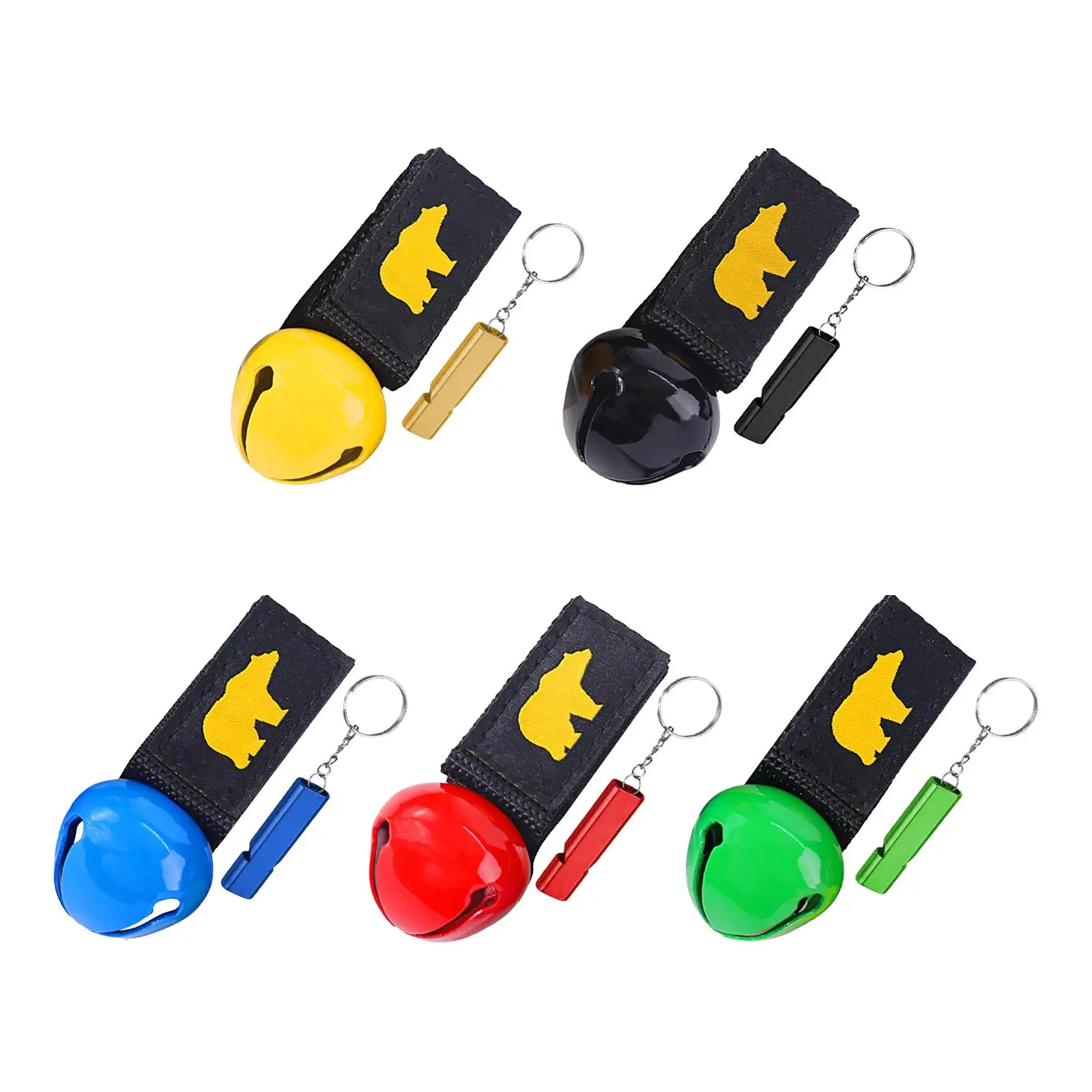 

Loud Bear Bells and Whistle Combo Compact Multipurpose Deterrent Device for Outdoor Emergency Trikking