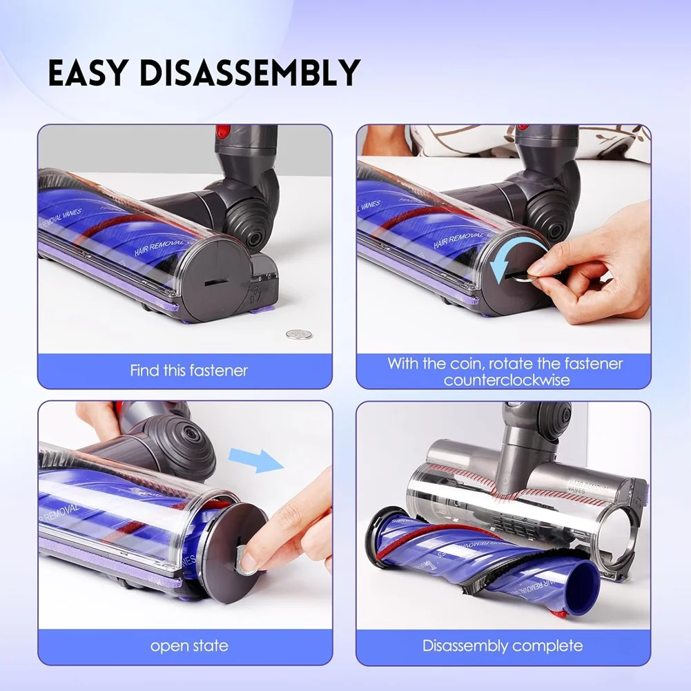 FZFZダイレクトドライブモータークリーニングヘッド Dyson V7 V8 V10 V11 V15 コードレス掃除機部品 タービンフロアブラシヘッド