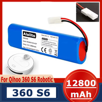 14.4V 12800mAh 100% New Original Battery Pack Used for The Qihoo 360 S6 Robot Vacuum Cleaner of Components