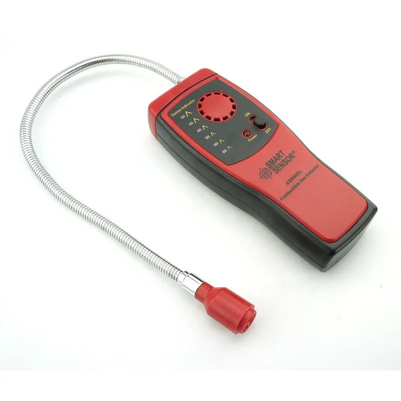 AS8800L Gas Analyzer With Smart Automotive Portable Combustible Gas Detector Gas Leak Location Sound And Light Alarm