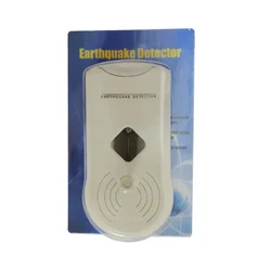 Detector de terremotos, instrumento de advertencia de terremotos, alarma de zumbador montada en la pared, batería de 9V, uso de ciclo de potencia