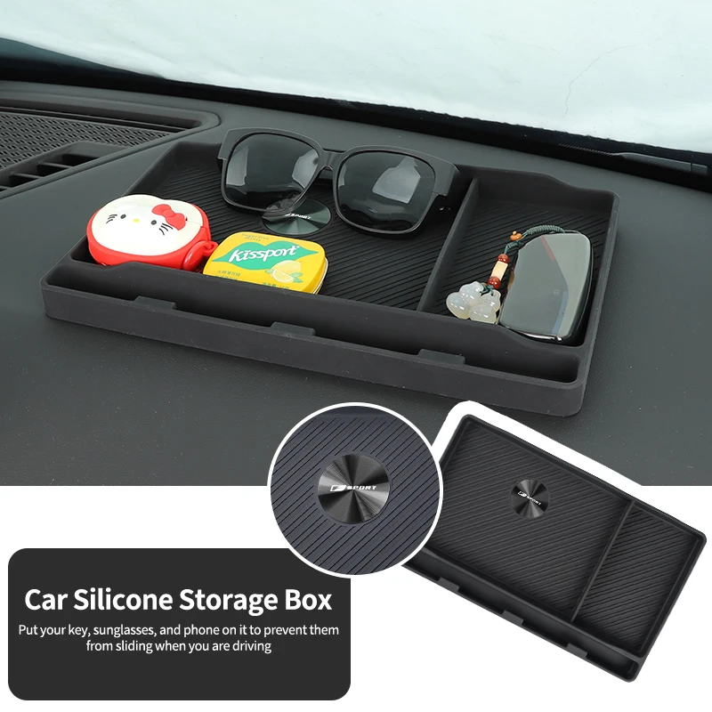 

Car Dashboard Storage Box Silicone Case Tools Organizer Anti-Slip Mat For Lexus CT ES GS NX IS250 CT200h IS300h ES300h RX400h NX