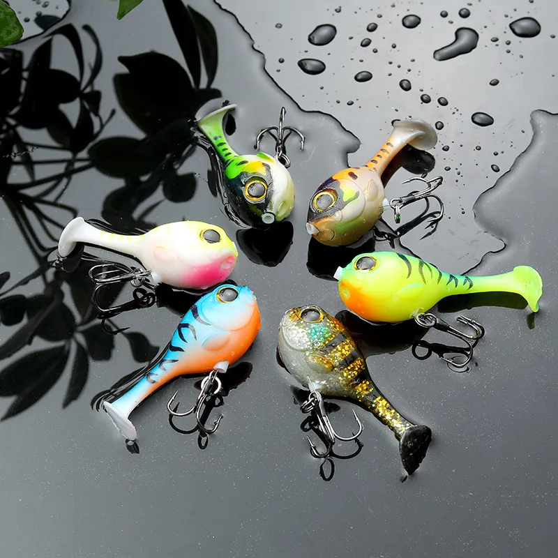 3pcs 115/ Micro Quality Minnow Fishing Lures 6cm/9.7g 3D Eyes Artificial Wobblers Crankbait Bionic Hard Bait Bass Fishing Tackle