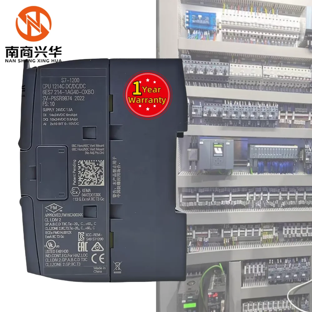 

Brand New Original Spot PLC Programming Controller PLC S7 1200 1214C Compact CPU 6ES7214-1AG40-0XB0