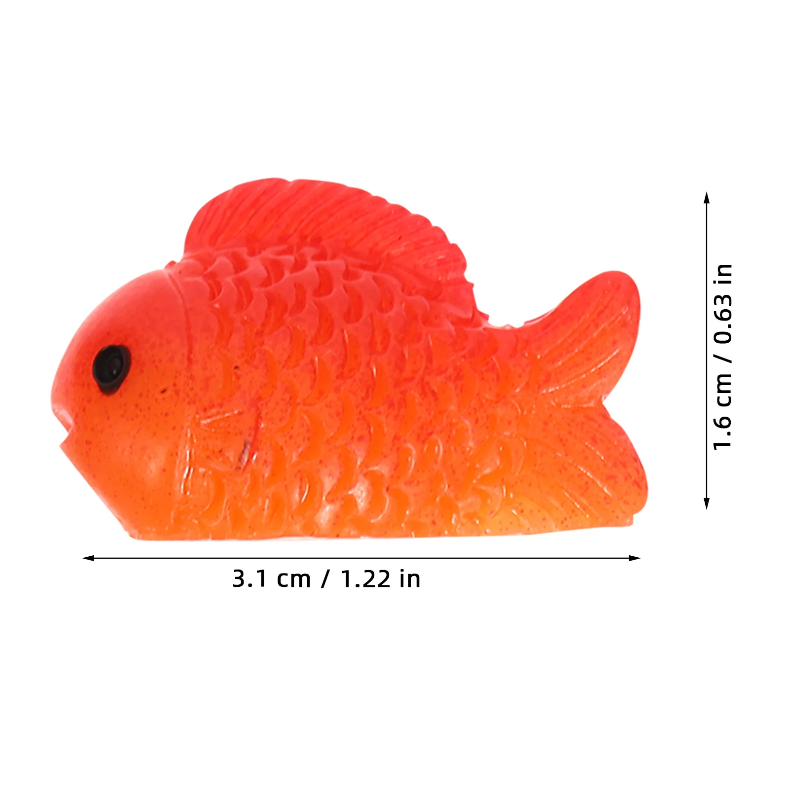 

1Set Safe Resin Goldfish Miniatures Fish Decorations Lotus Ornaments Lovely Fish Statue Bonsai Flower Planter Decor