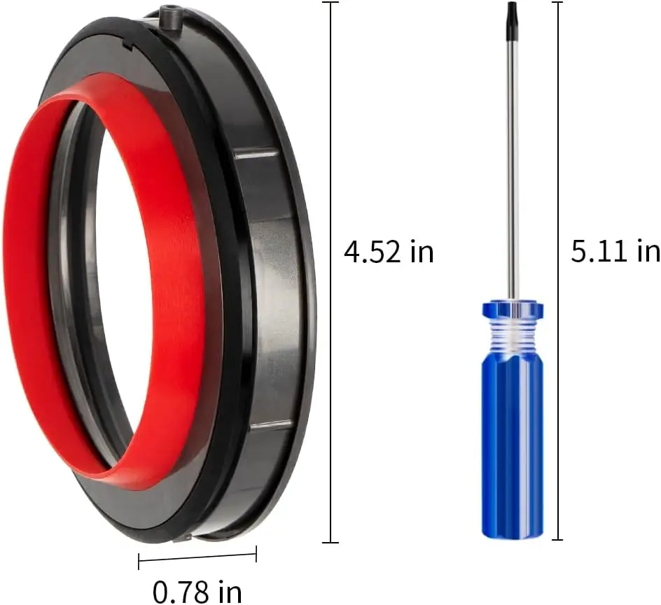 Dust Bin Part Sealing Ring Replacement for Dyson Cyclone V10 Vacuum Cleaner Dirt Cup Part Dust Bucket Bin Sealing Ring Assembly