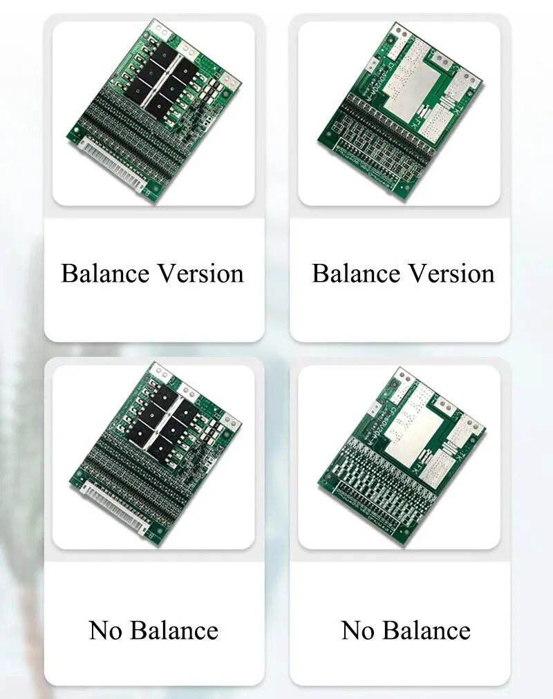 BMS 16S 60V 35A Li-Ion Lithium Battery Charge Board with Balance Equalizer Short Circuit Protection Separate Port for Escooter