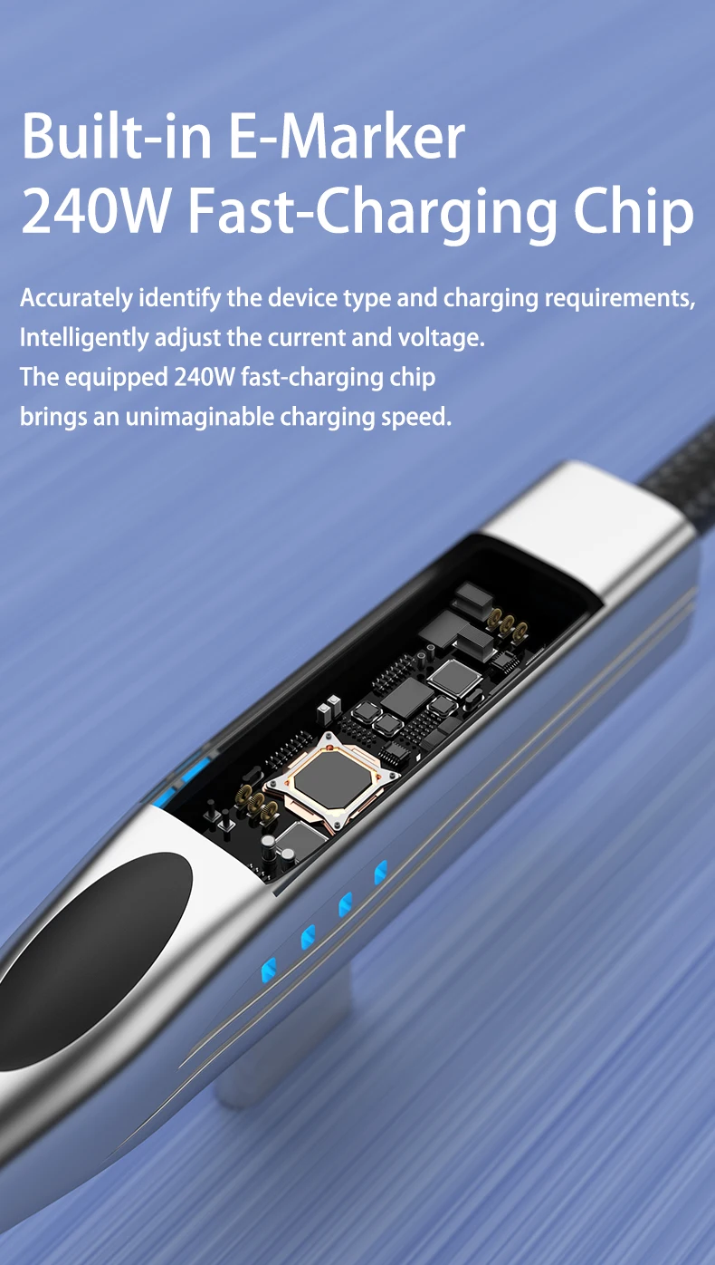 NNBILI 3 Stück 65/100/120/240W A-C und C-C Kabel Zugform Schnellladekabel 90 ° Winkel-USB-C-Kabel für Samsung S26 iPhone 18 – Detail 5