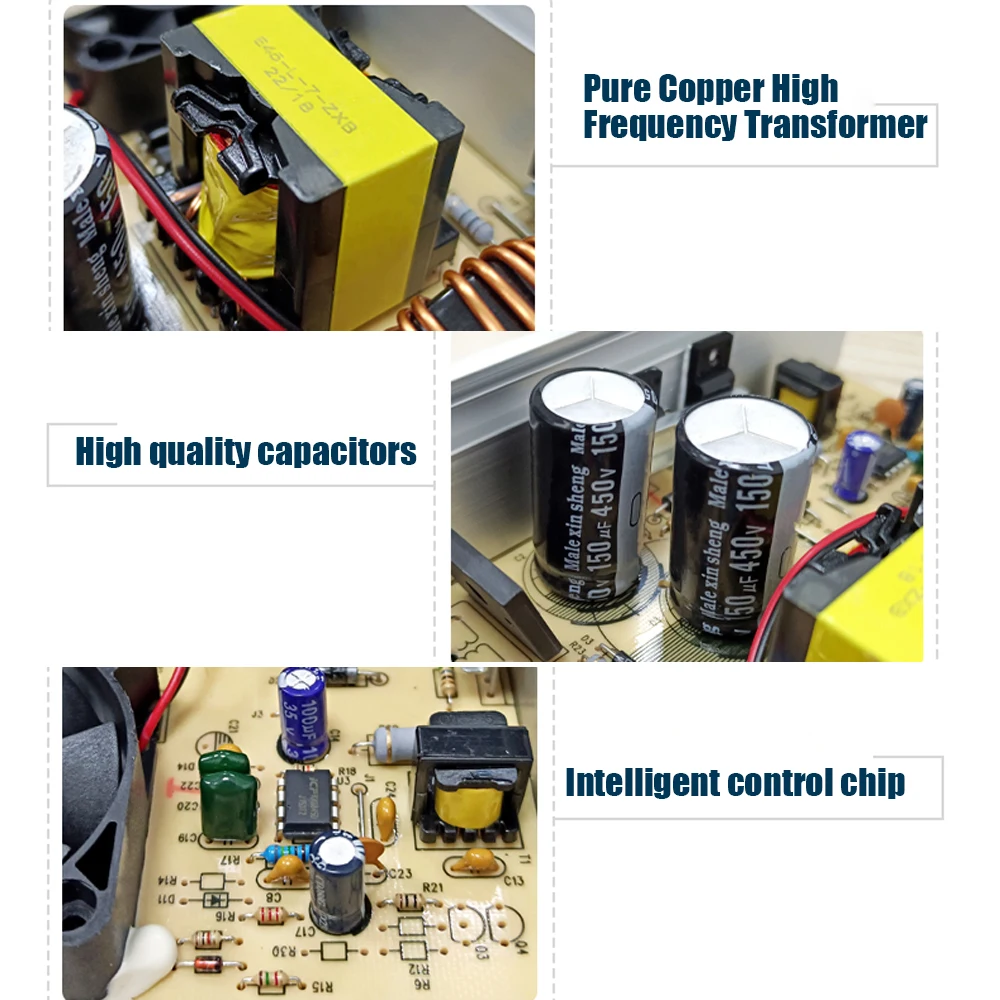 AC/DC 12V 60W 120W 200W 300W 400W alimentatore a commutazione antipioggia per esterni illuminazione incollaggio LED Drive trasformatore esterno