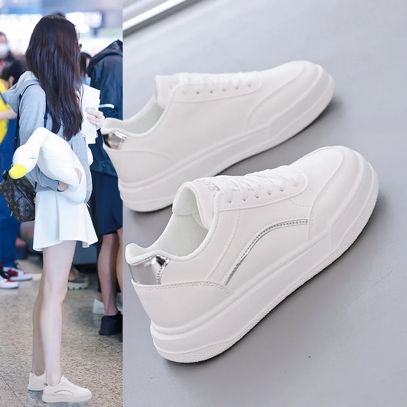 

Ladies Vulcanized Shoes Fashionable and Comfortable New Korean Version Ins Student Casual Sports Versatile Board Shoes