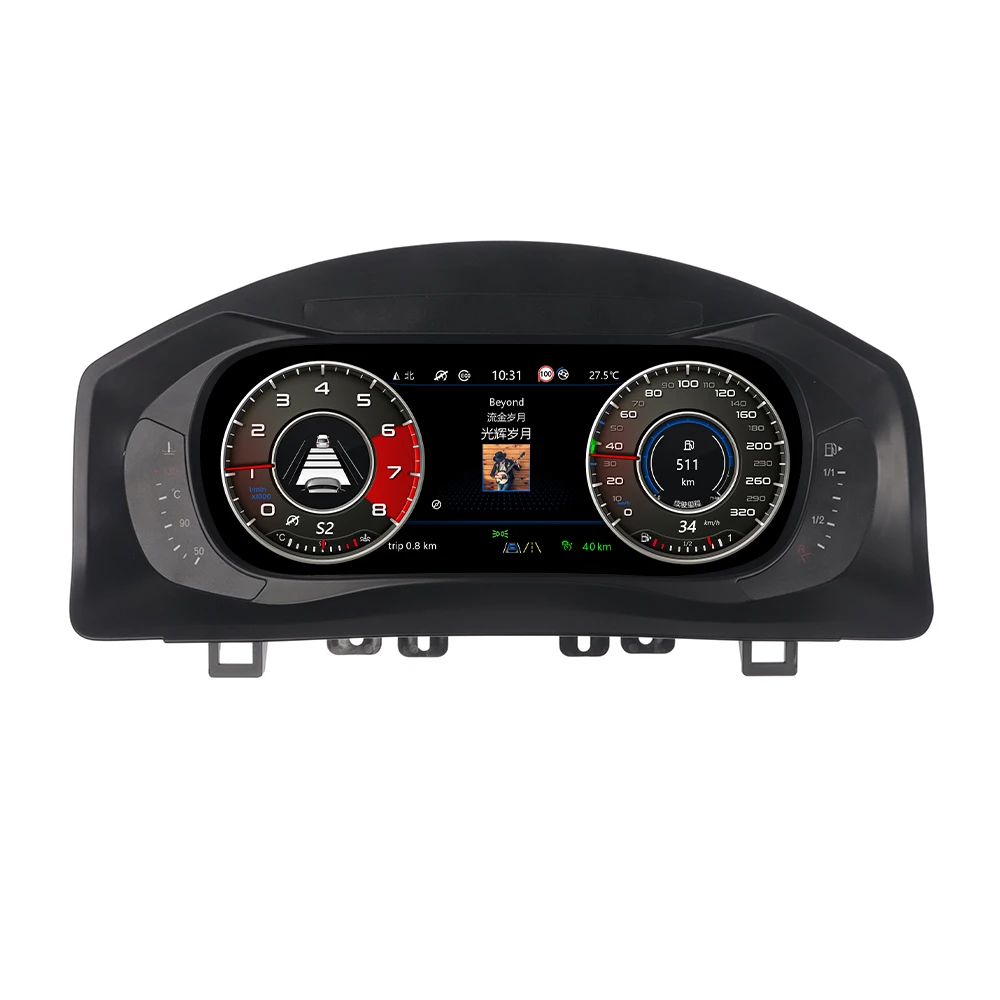 12.3 Inch Digital Cluster for Tiguan 2013 Car Odometer Dashboard Panel Speed Meter LCD  Multimedia Player